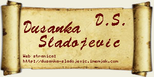 Dušanka Sladojević vizit kartica